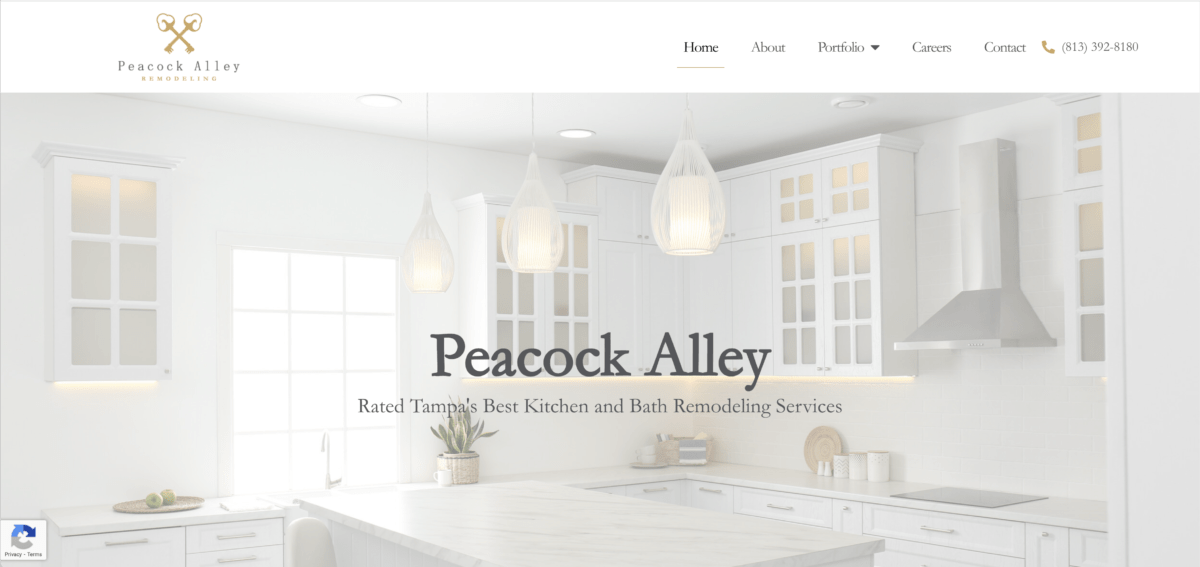 Peacock Alley Remodeling Website