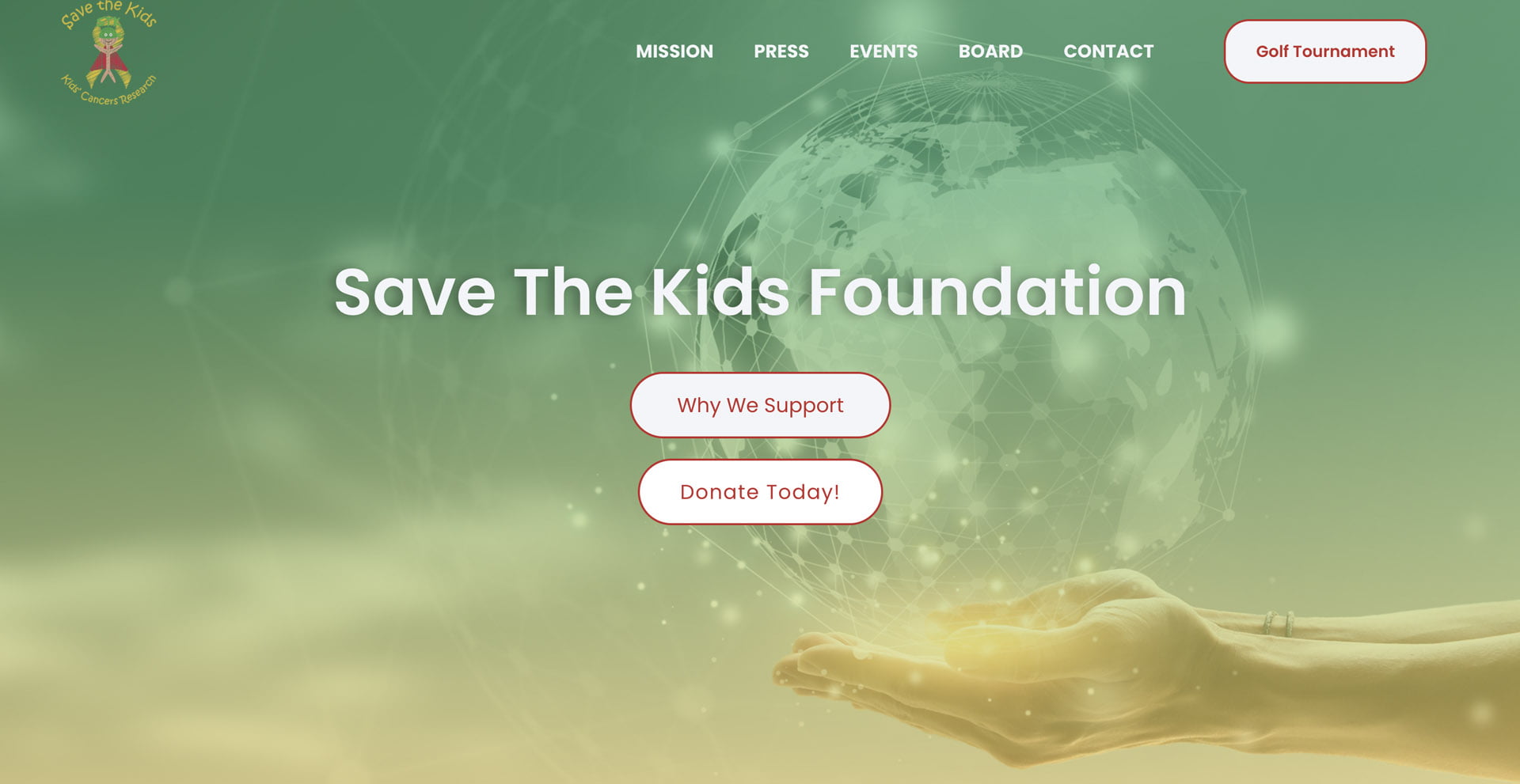 Save The Kids Foundation Screenshot