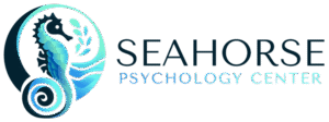 Seahorse Psychology Co Logo